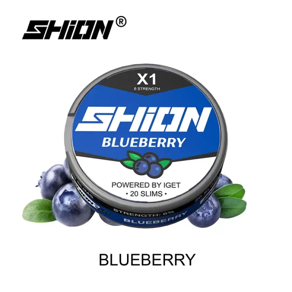 IGET SHION X1 Nicotine Pouch 6mg - Blueberry ice