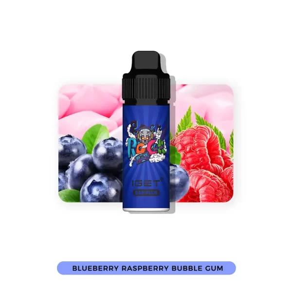 Blueberry Raspberry Bubble Gum IGET Bar Plus 6000 Puffs