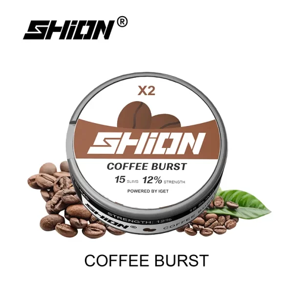 coffee burst iget shion x2 nicotine pouch 12mg