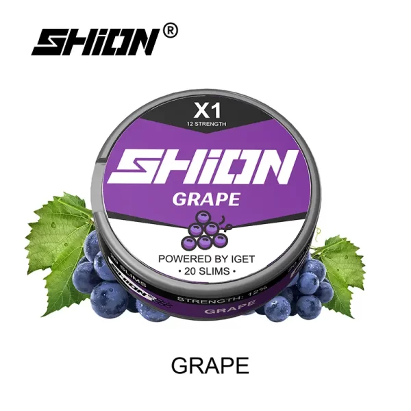 IGET SHION X1 Nicotine Pouch 12mg - Grape