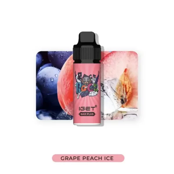 Grape Peach Ice IGET Bar Plus 6000 Puffs