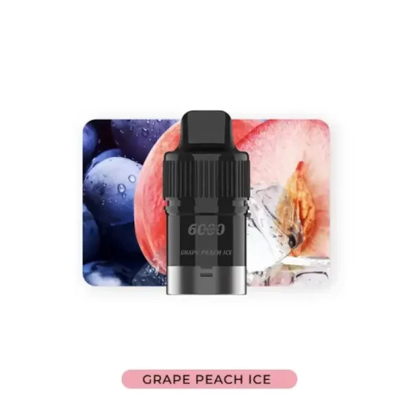 Grape Peach Ice IGET Bar Plus Pod 6000 Puffs