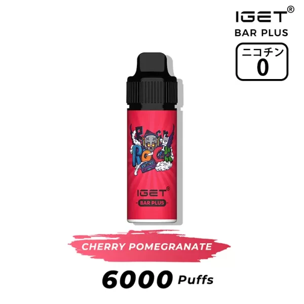 チェリー ザクロ(Cherry Pomegranate) - IGET Bar Plus 6000 Puffs ニコチン0