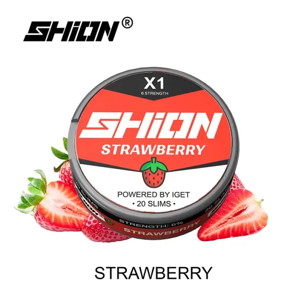 IGET SHION X1 Nicotine Pouch 6mg - Strawberry